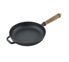 Сковорода 22,5 см h4 см чугун с дерев. ручкой ИНДУКЦИЯ P.L. Proff Cuisine
