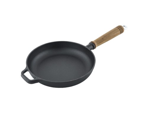 Сковорода 22,5 см h4 см чугун с дерев. ручкой ИНДУКЦИЯ P.L. Proff Cuisine