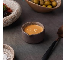 Соусник 60 мл d 7,4 см h3,7 см круглый с носиком Brown Untouched Taiga P.L. Proff Cuisine [1]
