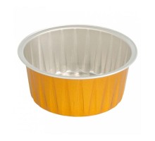 Форма алюминиевая для выпекания 125 мл,8,5*3,5 см,  золотая, 100 шт