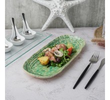 Блюдо овальное 32,5*13 см h2,5 см Green Frutti di Mare P.L. [1]