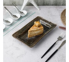 Блюдо прямоугольное 25*15 см h3,5 см Dark Brown Frutti di Mare P.L. [1]