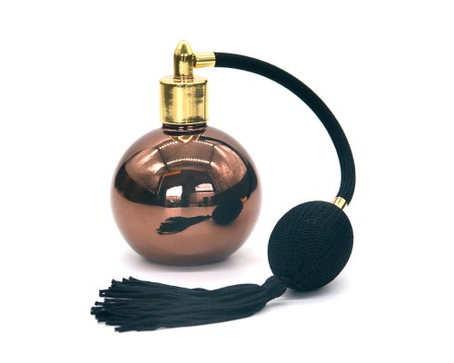 Атомайзер арома емкость 100 мл с распылителем коричневая стекло d 7 см h10,3 см P.L.- Barbossa