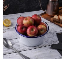 Салатник 1500 мл d 18,6 см h9,4 см Blue Rim эмалированая сталь SUNNEX [1]