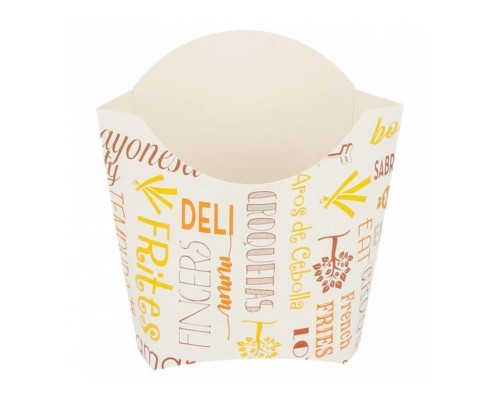 Контейнер для фри/снеков Parole 135 г, 13*8*13,5 см, 200 шт/уп, картон, Garcia de Pou