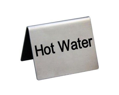 Табличка "Hot Water" 5*4 см, сталь, P.L. Proff Cuisine