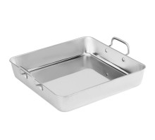 Сковорода для подачи 21*21 см h5 см 1900 мл квадратная нерж. 2 ручки P.L. Proff Cuisine