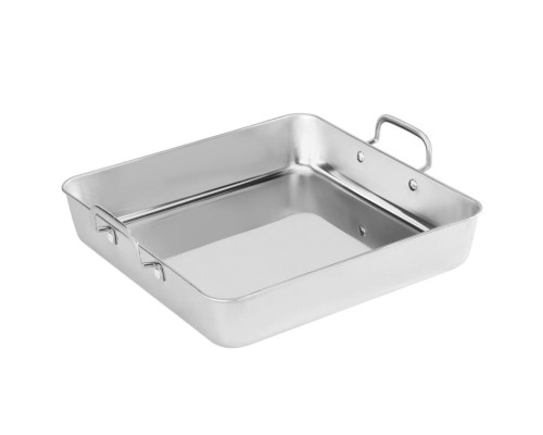 Сковорода для подачи 21*21 см h5 см 1900 мл квадратная нерж. 2 ручки P.L. Proff Cuisine