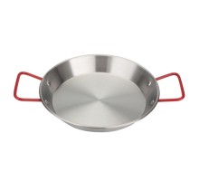 Сковорода для подачи 19 см h3 см 575 мл круглая "Паэлья" нерж. 2 красные ручки P.L. Proff Cuisine