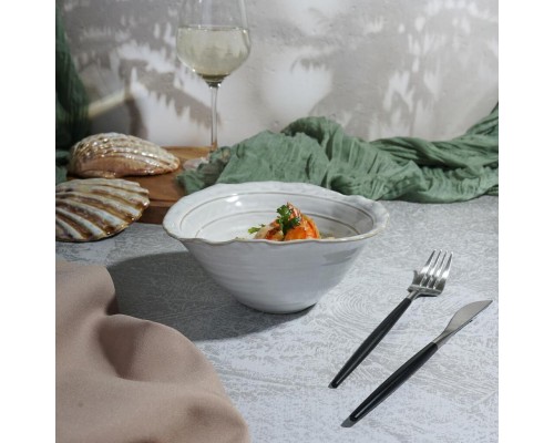 Салатник 500 мл d 17,2 см h7,5 см Gray Coral Flower Frutti di Mare P.L. [4]