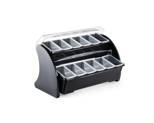 Контейнер емкость для фруктов и специй 10 отд. 2 яруса пластик P.L.