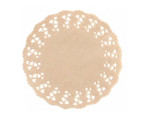 Салфетка ажурная натуральная, крафт d 42 см, 250 шт/уп, Garcia de PouИспания