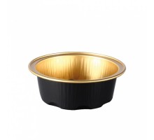 Форма для выпекания 50 мл, 7,1 см, 100 шт, алюминий, черный/золотой, без крышки, Garcia