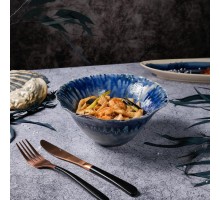 Салатник 925 мл d 19,5/6 см h9 см Dark Purple Northern Blue Flower Frutti di Mare P.L. [1]