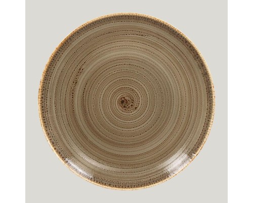 Тарелка RAK Porcelain Twirl Alga плоская 28 см