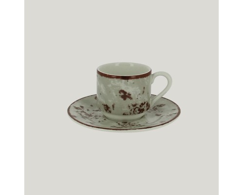 Блюдце RAK Porcelain Peppery для чашки 13 см, h 1,7 см, серый цвет
