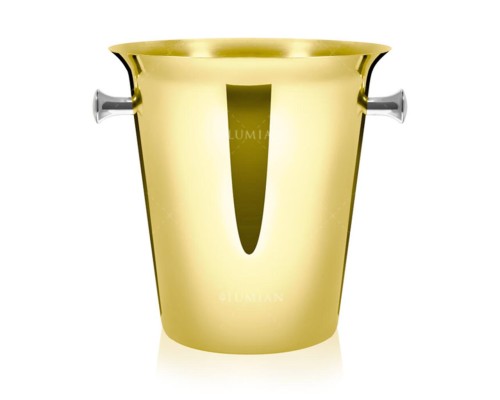 Ведро для шампанского d 21/14 см h22 см 5 л золото нерж. LUMIAN