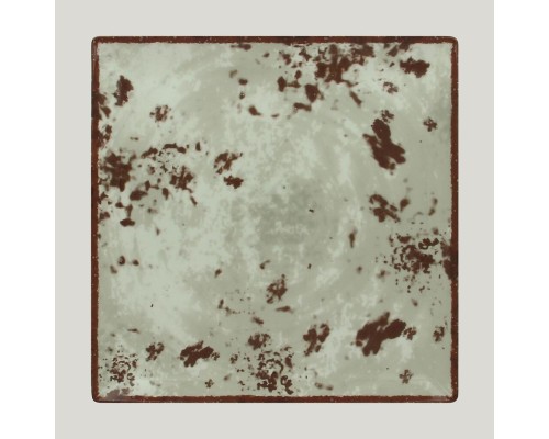 Тарелка RAK Porcelain Peppery квадратная плоская 30*30 см, серый цвет
