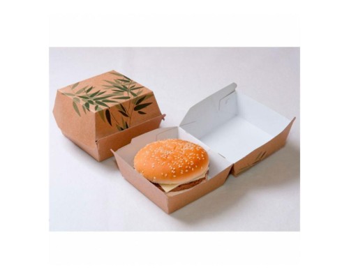 Коробка картонная Feel Green для бургера, 14*14*8 см, 50 шт/уп, Garcia de PouИспания