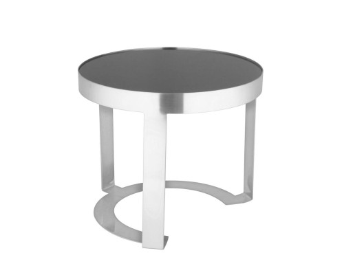 Подставка фуршетная стойка d 26 см h23 см круглая нерж. + блюдо черное акрил P.L. Hotelware