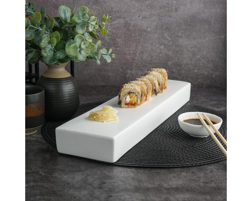 Блюдо прямоугольное 41*10 см h4 см White Matt Panasia P.L. Proff Cuisine [1]