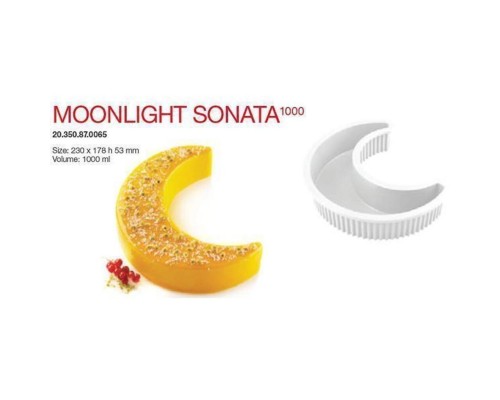 Форма кондитерская Silikomart MOONLIGHT SONATA 1000, силикон, 23*17,8*6,5(h) см, Италия