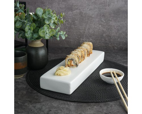 Блюдо прямоугольное 33*10 см h4 см White Matt Panasia P.L. Proff Cuisine [1]