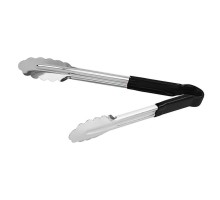 Щипцы универсальные 30 см нерж. черные с силикон. вставками P.L. Proff Cuisine