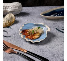 Блюдо для подачи 13*12,5 см h3 см Shell Northern Blue Frutti di Mare P.L. [1]