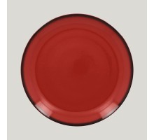 Тарелка круглая RAK Porcelain LEA Red 27 см (красный цвет)