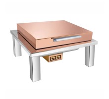 Мармит 5 л с откидной крышкой 48*48*27 см нерж. с медным покрытием P.L. Hotelware