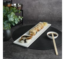 Блюдо прямоугольное 40,5*10,5 см h1,5 см White Matt Panasia P.L. Proff Cuisine [1]