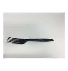Вилка одноразовая пластик, черный, 18 см, 24 шт/уп, P.L. Proff Cuisine