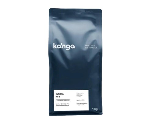 Кофе в зернах "Бленд №5" эспрессо 1кг (А100%) Kanga