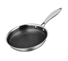 Сковорода 21,5/13,8 см, h 4,5 см New Kitchen Honeycombs нерж. с антиприг. покр. ИНДУКЦИЯ P.L.