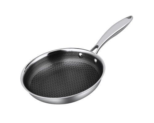 Сковорода 21,5/13,8 см, h 4,5 см New Kitchen Honeycombs нерж. с антиприг. покр. ИНДУКЦИЯ P.L.