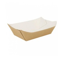 Контейнер для снэков/фри жиронепроницаемый рифленый, 960 гр, 10,5*7,2*4,5 см, 100 шт/уп,