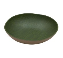 Салатник 3000 мл 31,5*8,5 см круглый Green Banana Leaf пластик меламин P.L. Proff Cuisine