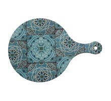 Доска для подачи 37*25*1,8 см круглая Damask Blue пластик меламин P.L. Proff Cuisine