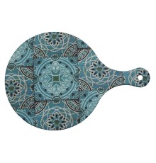 Доска для подачи 37*25*1,8 см круглая Damask Blue пластик меламин P.L. Proff Cuisine