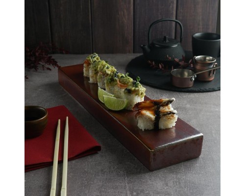 Блюдо прямоугольное 41*9,5 см h4 см Antic Copper Panasia P.L. [2]