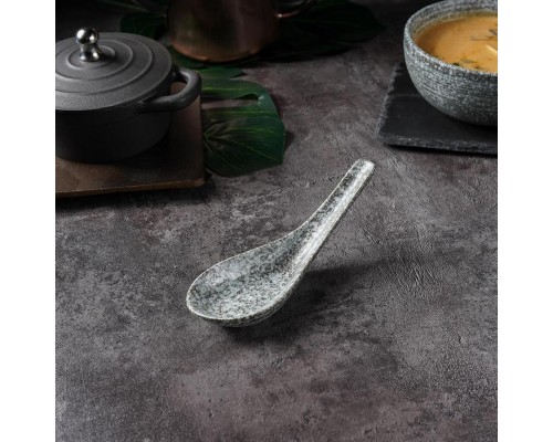 Ложка для мисосупа 20 мл 13*5*4,5 см глазурь Glossy Stone Untouched Taiga P.L. Proff Cuisine [1]