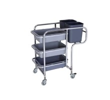 Тележка для профессиональной уборки, 3 яруса, 87*43,5*90 см, P.L. Proff Cuisine