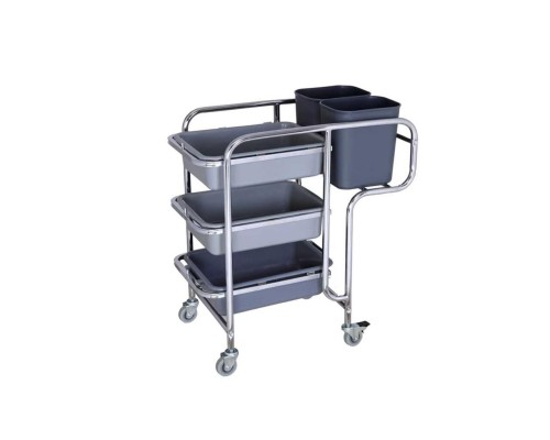 Тележка для профессиональной уборки, 3 яруса, 87*43,5*90 см, P.L. Proff Cuisine