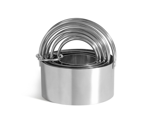 Набор форм-резаков "Кольцо" 5 шт 40/50/60/70/80 мм h4 см нерж. P.L. Proff Cuisine