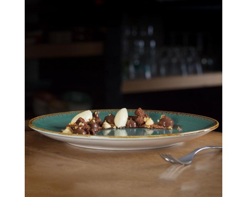 Тарелка RAK Porcelain Twirl Lagoon плоская 24 см