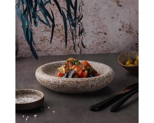 Блюдо круглое d 20,2 см h4,5 см Brown Untouched Taiga P.L. Proff Cuisine [1]