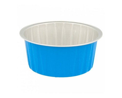 Форма алюминиевая для выпекания 125 мл, синяя, 100 шт