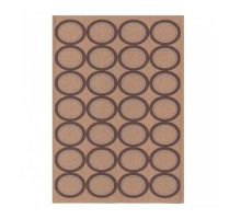 Этикетка бумажная самоклеящаяся крафт, 4,5*3,6 см, 100 листов, 28 наклеек/лист Garcia De Pou